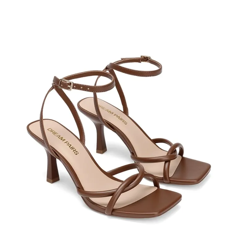 Women's Cross-Knot Heeled Sandals