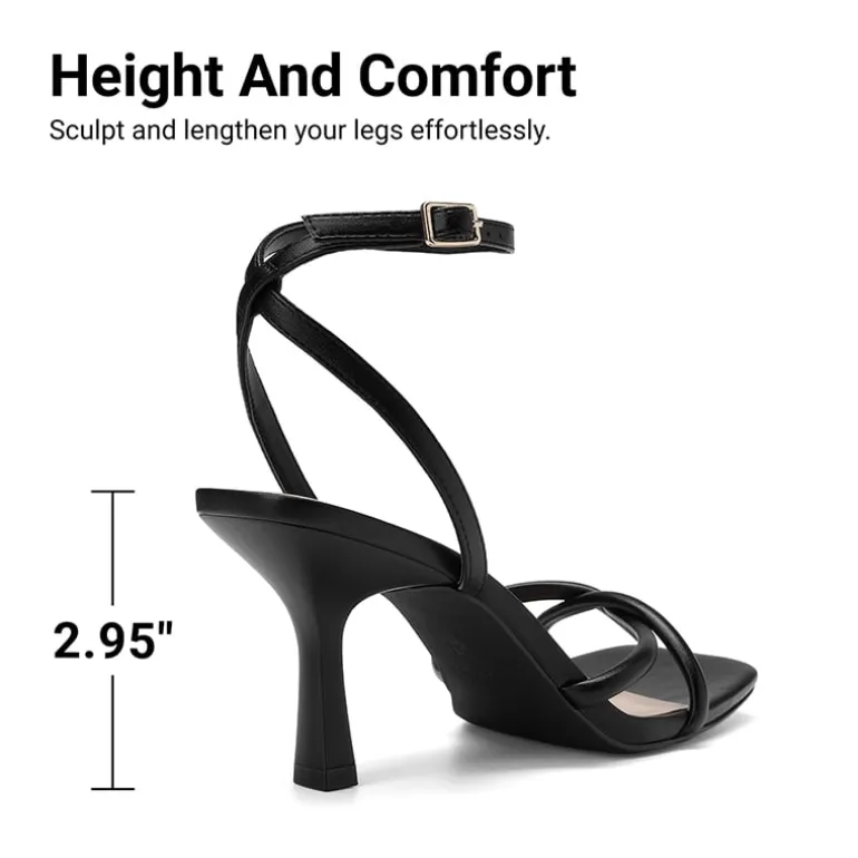 Women's Cross-Knot Heeled Sandals