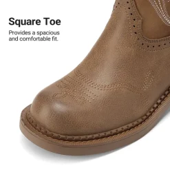 Women's Cushioned Western Slip-on Boots