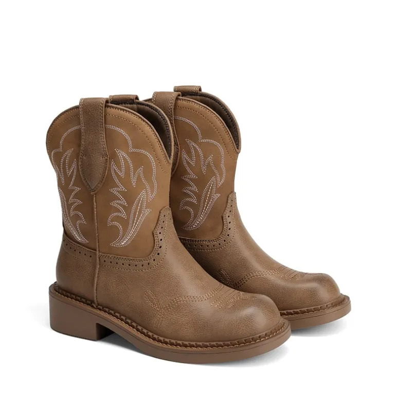 Women's Cushioned Western Slip-on Boots