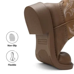Women's Cushioned Western Slip-on Boots
