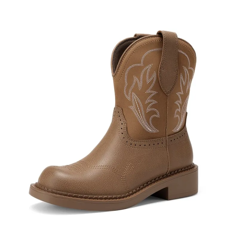 Women's Cushioned Western Slip-on Boots