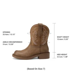 Women's Cushioned Western Slip-on Boots