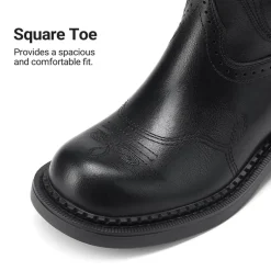Women's Cushioned Western Slip-on Boots