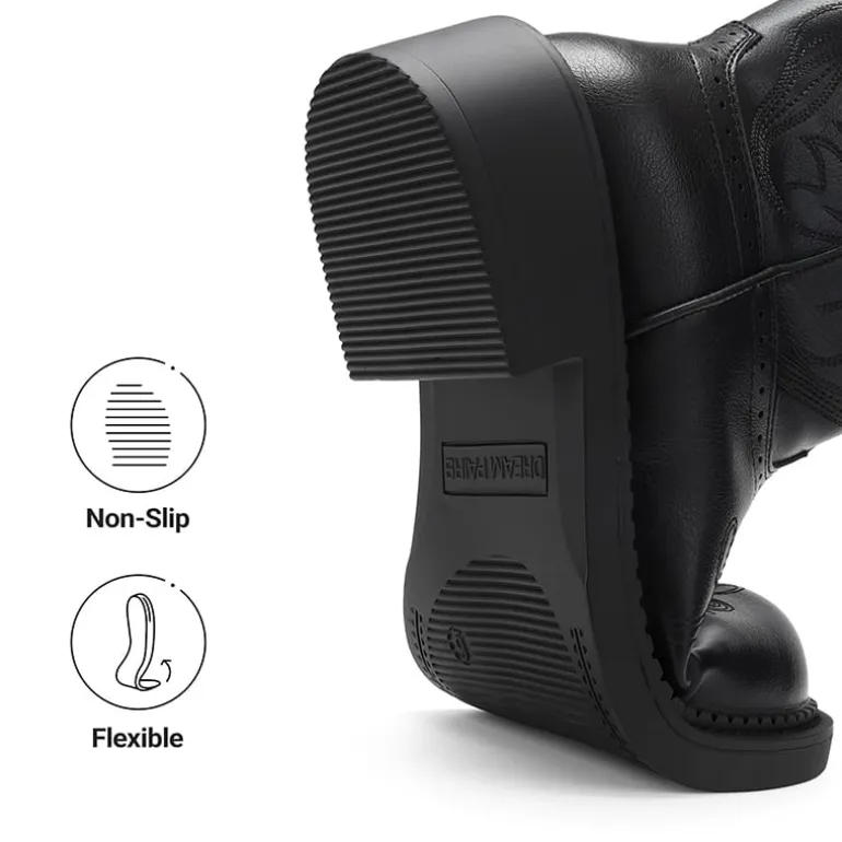 Women's Cushioned Western Slip-on Boots