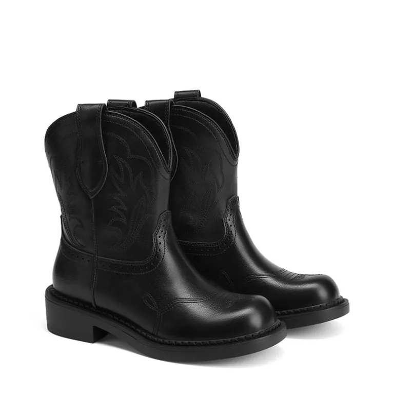Women's Cushioned Western Slip-on Boots