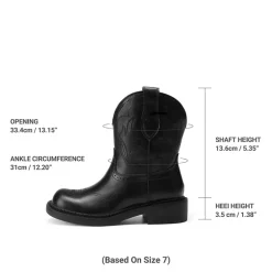 Women's Cushioned Western Slip-on Boots