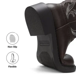 Women's Cushioned Western Slip-on Boots