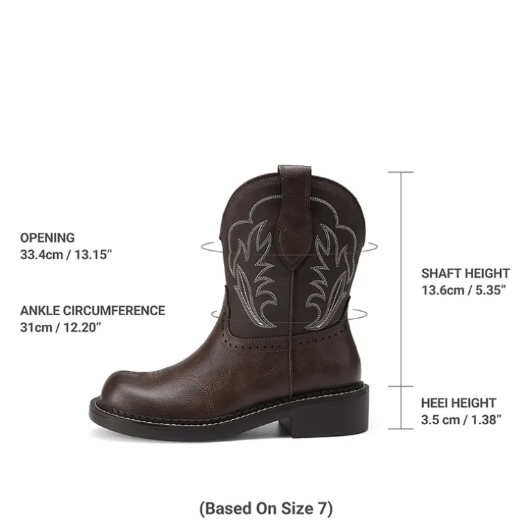 Women's Cushioned Western Slip-on Boots