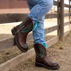 Women's Cushioned Western Slip-on Boots