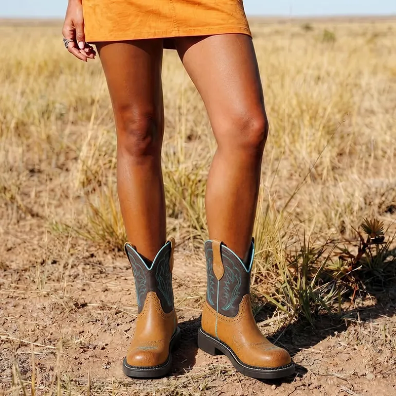 Women's Cushioned Western Slip-on Boots