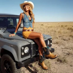 Women's Cushioned Western Slip-on Boots