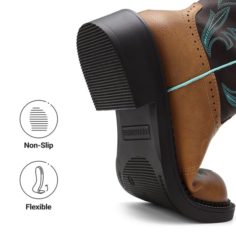 Women's Cushioned Western Slip-on Boots