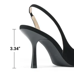 Women’s D'Orsay Pointed Toe Slingback Stiletto Heels