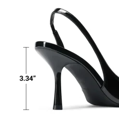 Women’s D'Orsay Pointed Toe Slingback Stiletto Heels