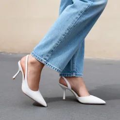 Women’s D'Orsay Pointed Toe Slingback Stiletto Heels