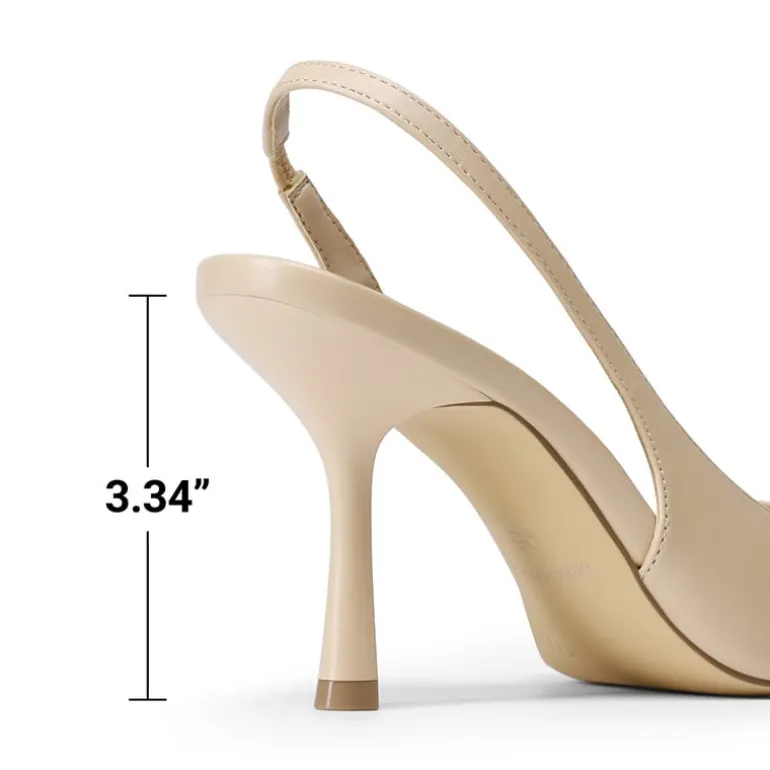 Women’s D'Orsay Pointed Toe Slingback Stiletto Heels