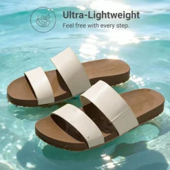 Women’s Double Strap Lightweight Slide Sandals