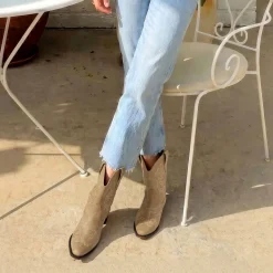 Women's Embroidered Cowboy Ankle Boots