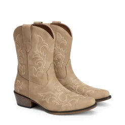 Women's Embroidered Cowboy Ankle Boots