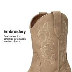 Women's Embroidered Cowboy Ankle Boots