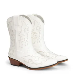Women's Embroidered Cowboy Ankle Boots