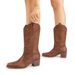 Women’s Embroidered Distressed Cowgirl Boots
