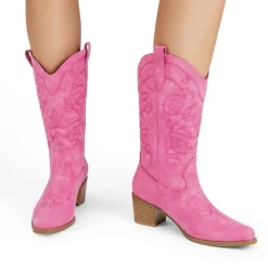 Women’s Embroidered Distressed Cowgirl Boots