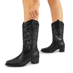 Women’s Embroidered Distressed Cowgirl Boots