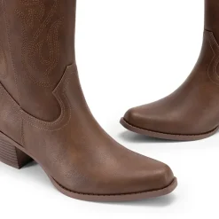 Women’s Embroidered Mid-Calf Cowboy Boots
