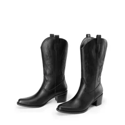 Women’s Embroidered Mid-Calf Cowboy Boots
