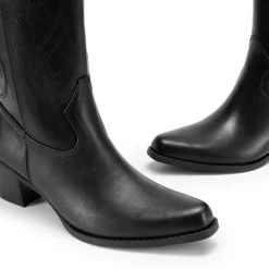 Women’s Embroidered Mid-Calf Cowboy Boots