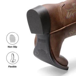 Women's Embroidered Mid-Calf Cowboy Boots