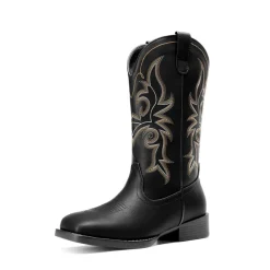 Women's Embroidered Mid-Calf Cowboy Boots