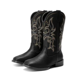 Women's Embroidered Mid-Calf Cowboy Boots