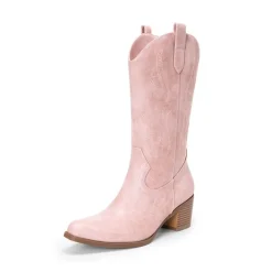 Women’s Embroidered Mid-Calf Cowboy Boots