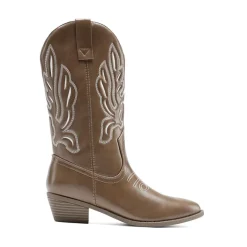 Women’s Embroidered Pointed-Toe Mid-Calf Western Boots