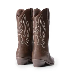Women’s Embroidered Pointed-Toe Mid-Calf Western Boots