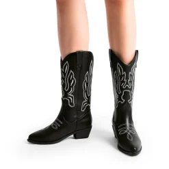 Women’s Embroidered Pointed-Toe Mid-Calf Western Boots