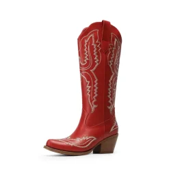 Women’s Embroidered Square Toe Western Cowboy Boots with Zipper