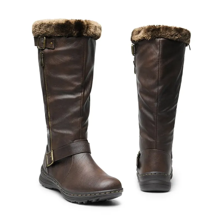 Women’s Faux Fur Lined Knee-High Boots