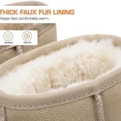 Women’s Faux Fur Slip-On Ankle Boots