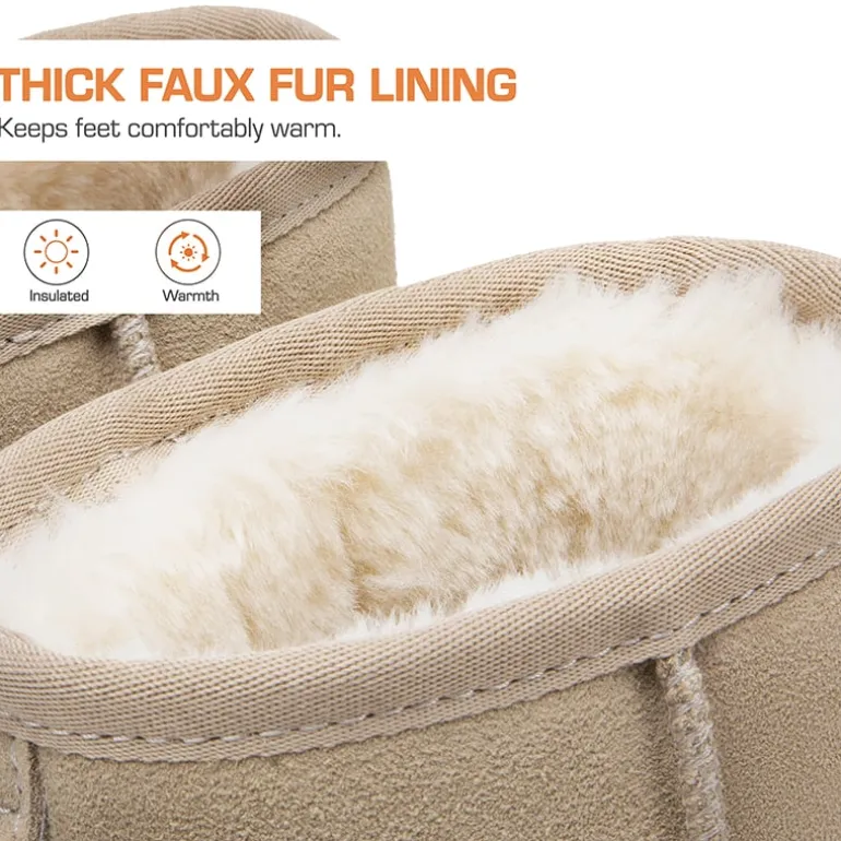 Women’s Faux Fur Slip-On Ankle Boots