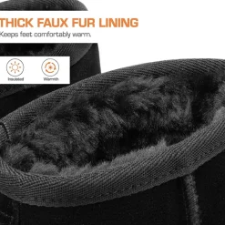 Women’s Faux Fur Slip-On Ankle Boots