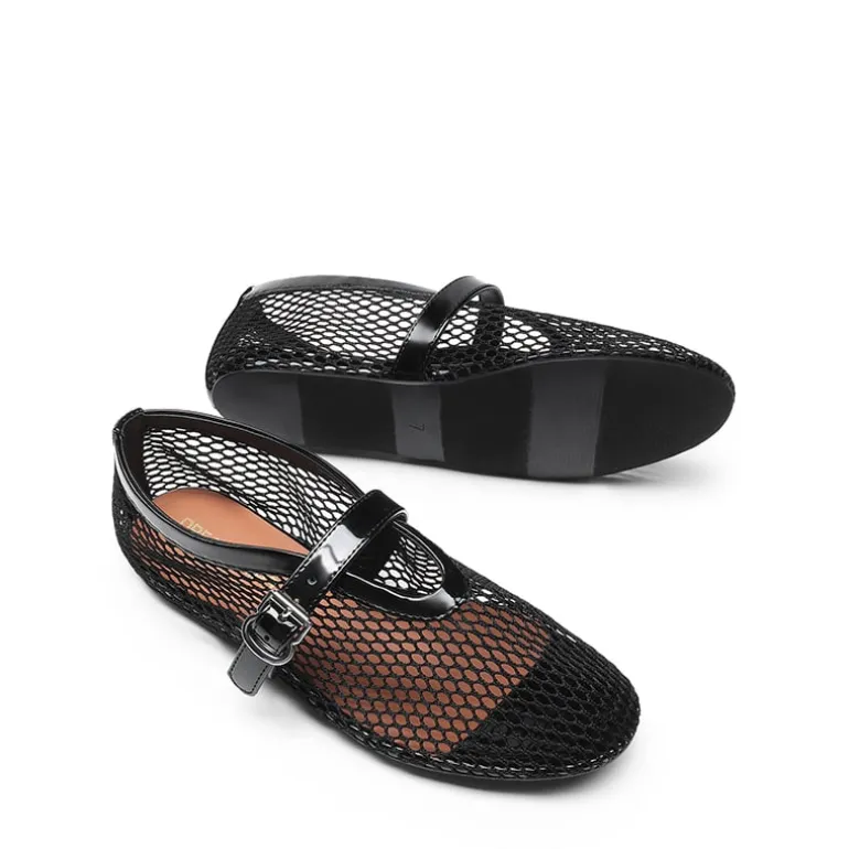 Women's Fishnet Ballet Flats