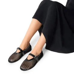 Women's Fishnet Ballet Flats