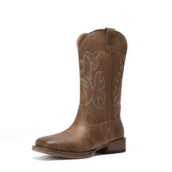 Women’s Flame Embroidered Cowboy Boots
