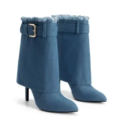 Women’s Foldover Pointed Toe Stiletto Boots