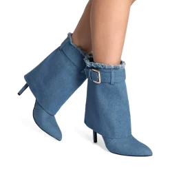 Women’s Foldover Pointed Toe Stiletto Boots