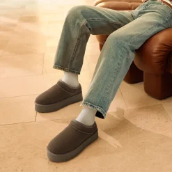 Women’s Genuine Suede Platform Slippers